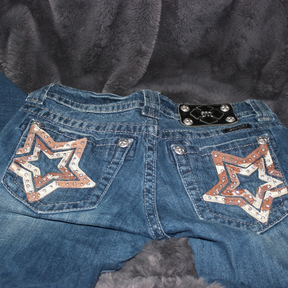 Miss Me Cow Print Jeans